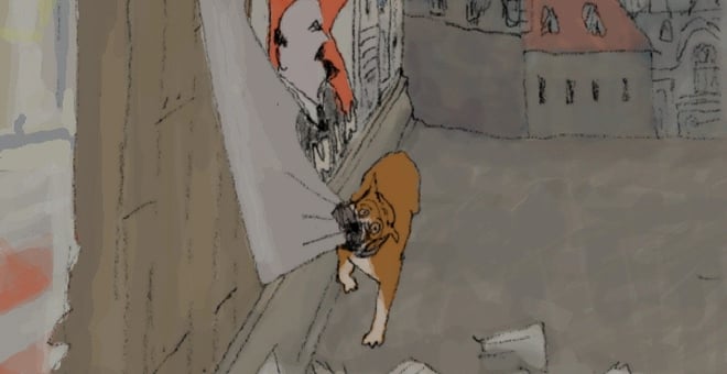 Still_life_with_animated_dogs_lenin_and_ike