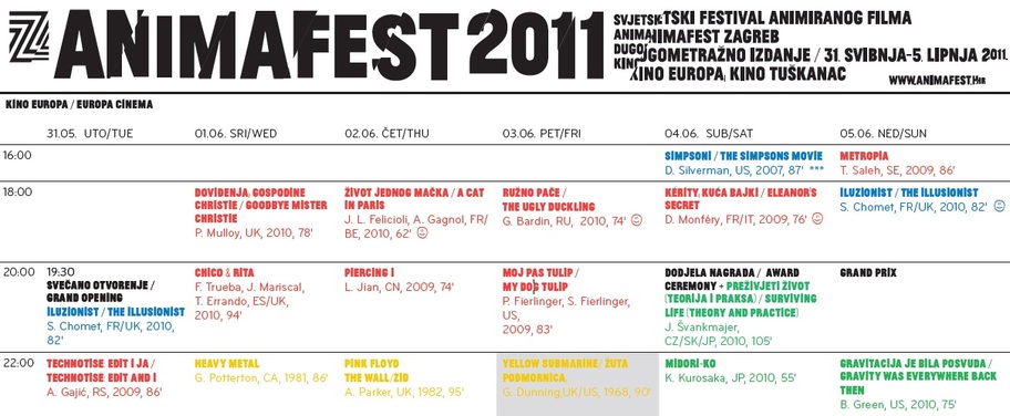 PDF with ANIMAFEST film schedule is ONLINE