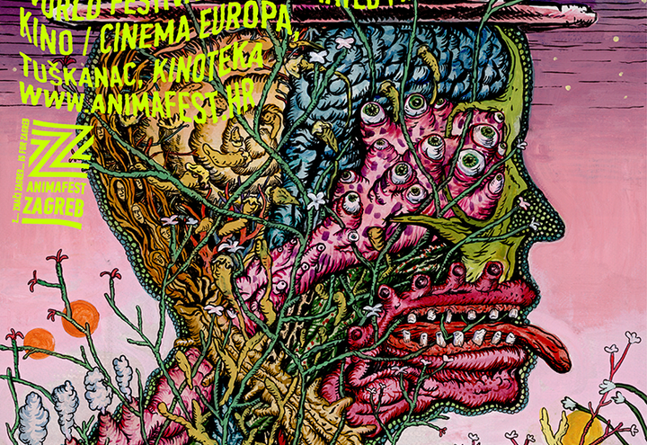 Stipan Tadić is the author of this year's World Festival of Animated Film - Animafest Zagreb festival illustration
